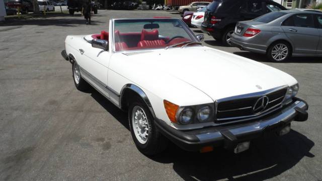 1979 White Mercedes-Benz SL-Class Convertible