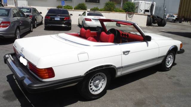 1979 White Mercedes-Benz SL-Class Convertible