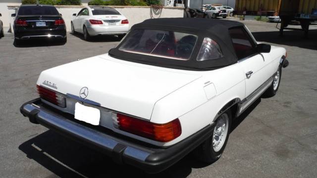 1979 White Mercedes-Benz SL-Class Convertible