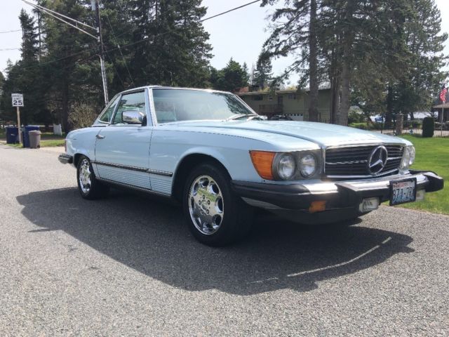 1979 Blue Mercedes-Benz SL-Class Convertible