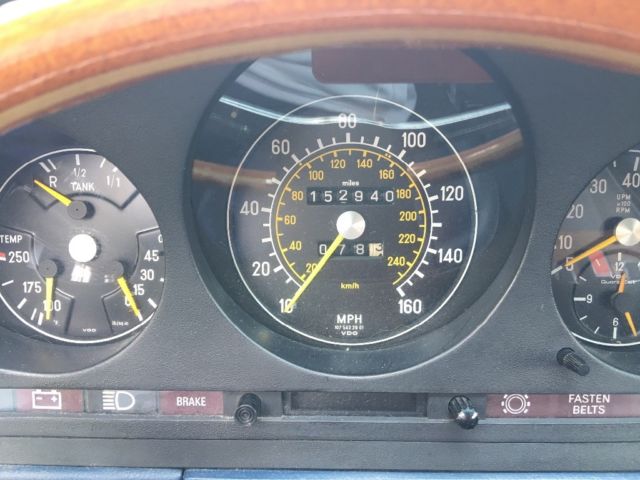 1979 Blue Mercedes-Benz SL-Class Convertible