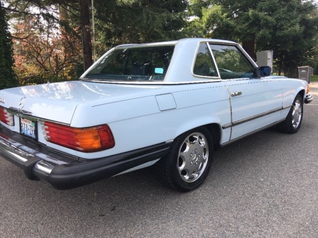 1979 Blue Mercedes-Benz SL-Class Convertible