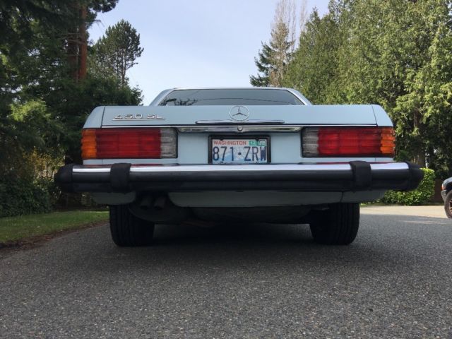 1979 Blue Mercedes-Benz SL-Class Convertible