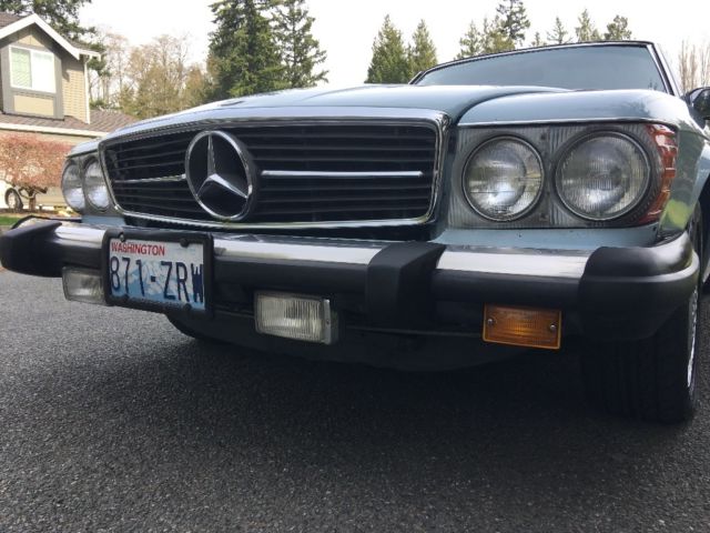 1979 Blue Mercedes-Benz SL-Class Convertible