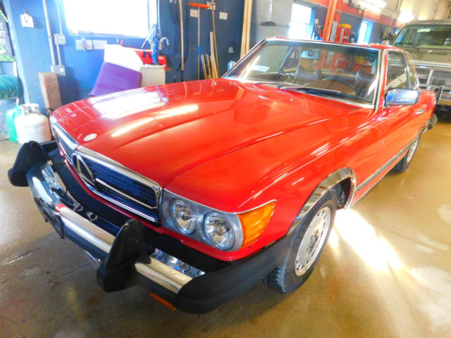 1979 Red Mercedes-Benz 450SL Sedan