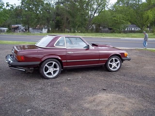 1979 Burgundy Mercedes-Benz SL-Class Convertible