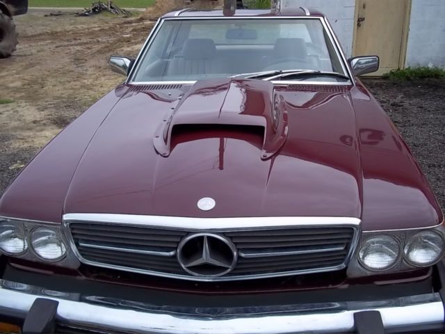 1979 Burgundy Mercedes-Benz SL-Class Convertible