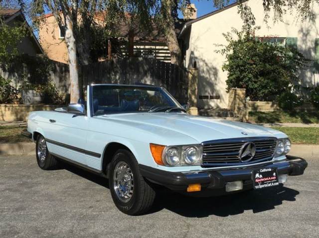 1979 blue Mercedes-Benz SL-Class