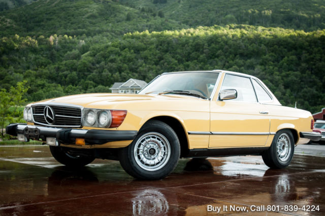 1979 Yellow Mercedes-Benz SL-Class Convertible