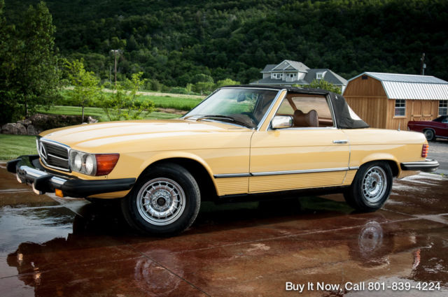 1979 Yellow Mercedes-Benz SL-Class Convertible