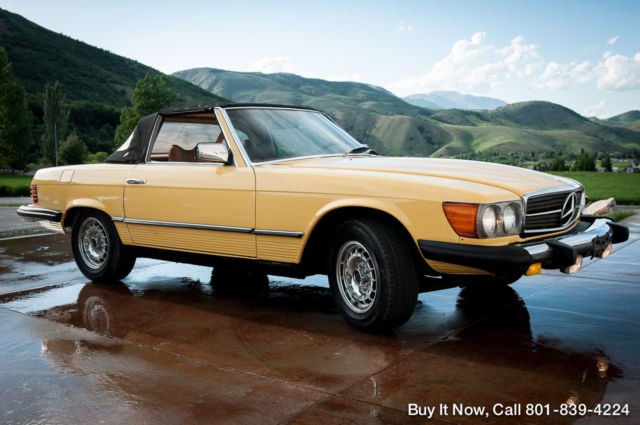 1979 Yellow Mercedes-Benz SL-Class Convertible
