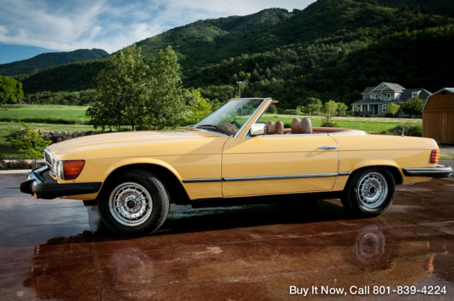 1979 Yellow Mercedes-Benz SL-Class Convertible