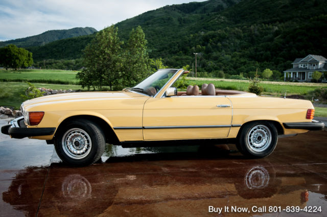 1979 Yellow Mercedes-Benz SL-Class Convertible