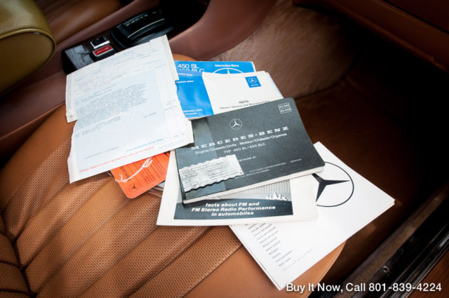 1979 Yellow Mercedes-Benz SL-Class Convertible