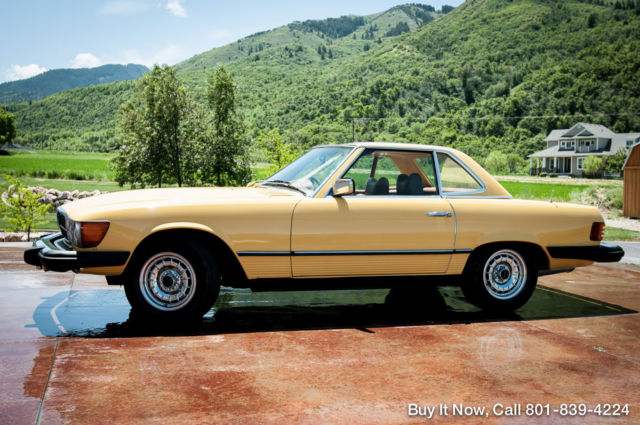 1979 Yellow Mercedes-Benz SL-Class Convertible