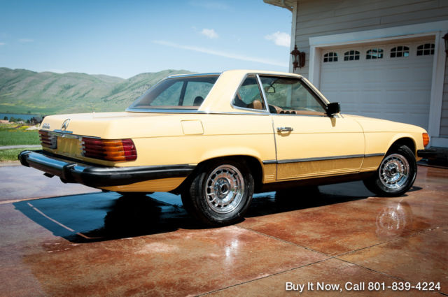 1979 Yellow Mercedes-Benz SL-Class Convertible