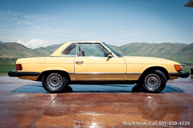 1979 Yellow Mercedes-Benz SL-Class Convertible