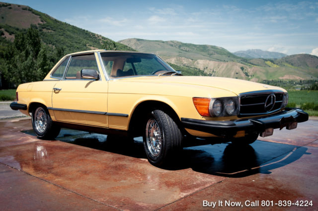 1979 Yellow Mercedes-Benz SL-Class Convertible