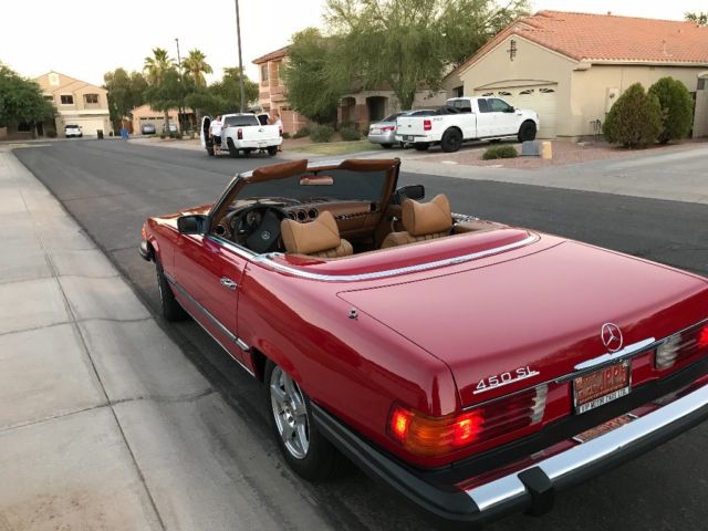 1979 Red Mercedes-Benz SL-Class Convertible