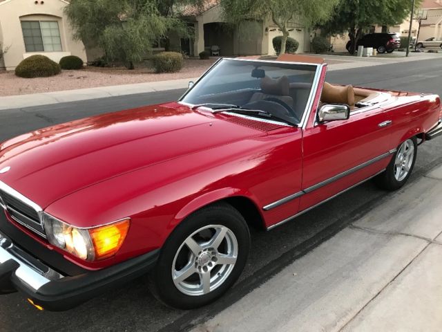 1979 Red Mercedes-Benz SL-Class Convertible