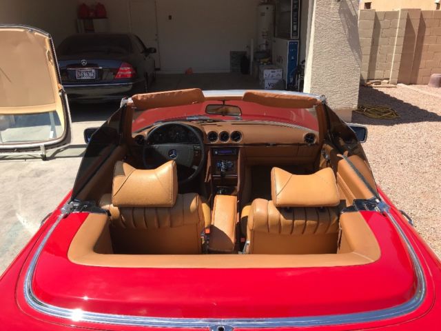1979 Red Mercedes-Benz SL-Class Convertible