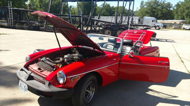1979 Red MG MGB Convertible