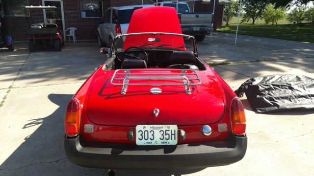 1979 Red MG MGB Convertible