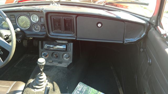1979 Red MG MGB Convertible