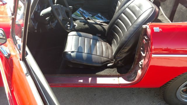 1979 Red MG MGB Convertible