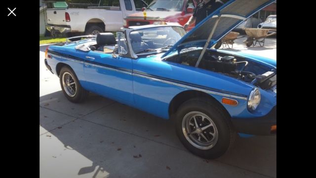 1979 Blue MG MGB Convertible