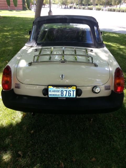 1979 Pale Yellow MG MGB