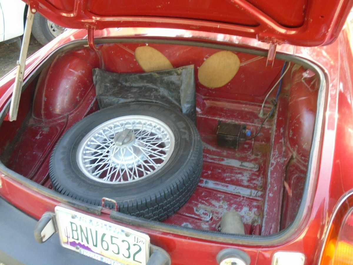1979 Red MG MGB Convertible