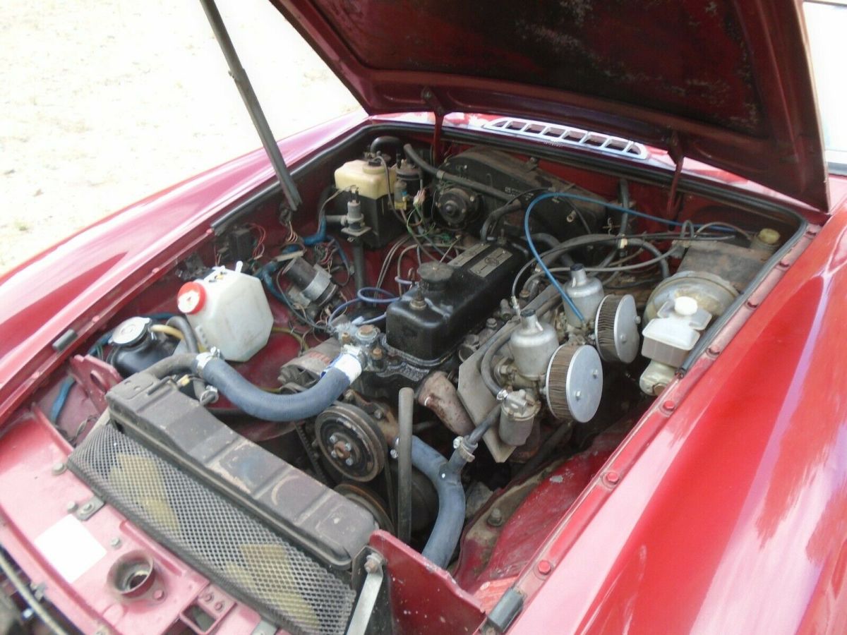 1979 Red MG MGB Convertible