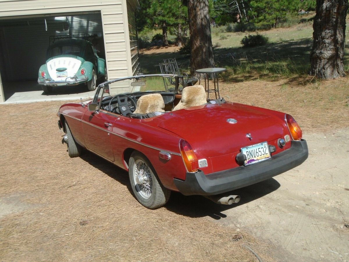 1979 Red MG MGB Convertible