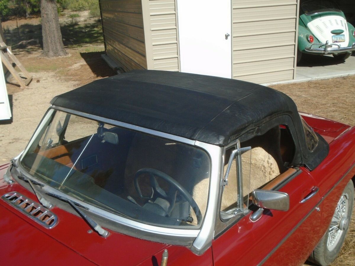 1979 Red MG MGB Convertible