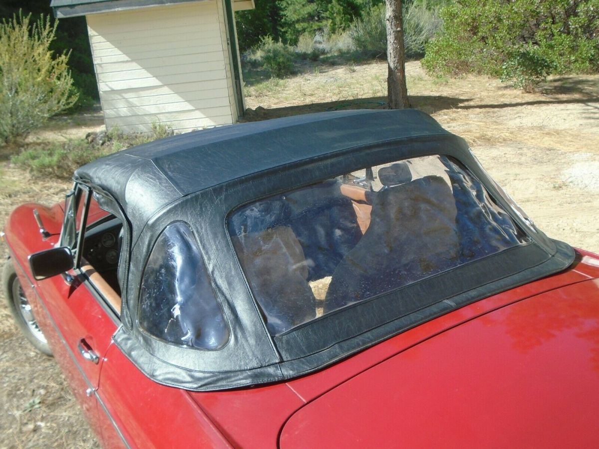 1979 Red MG MGB Convertible
