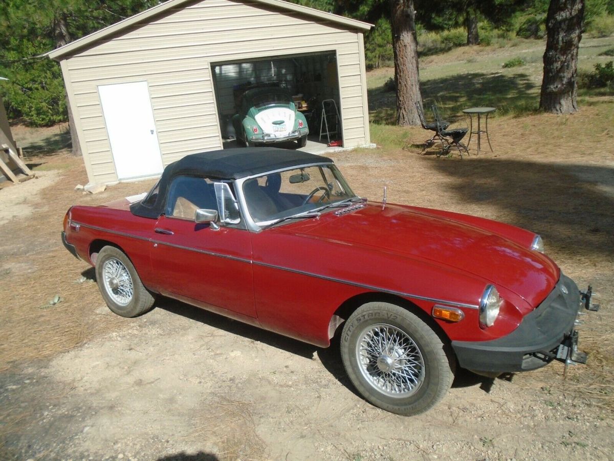 1979 Red MG MGB Convertible