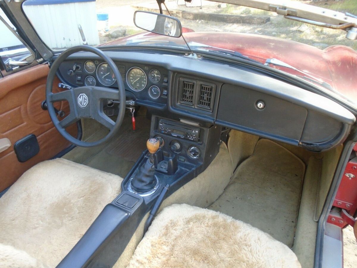 1979 Red MG MGB Convertible