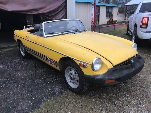 1979 Yellow MG MGB Convertible
