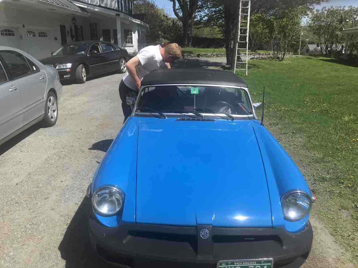 1979 Blue MG MGB Convertible