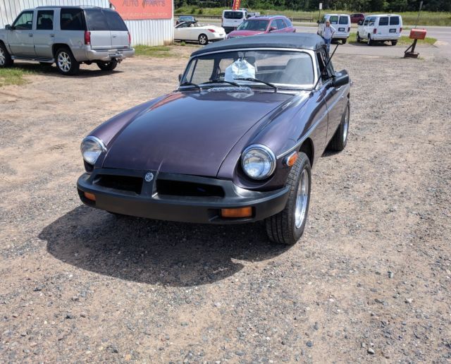 1980 Purple MG MGB Convertible