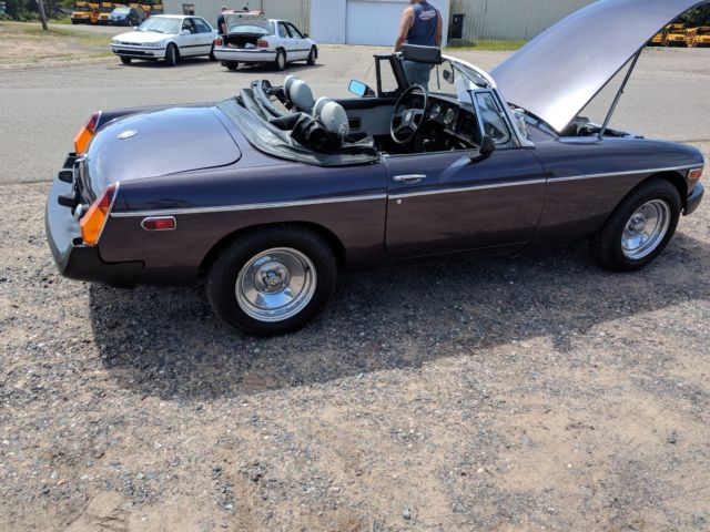 1980 Purple MG MGB Convertible