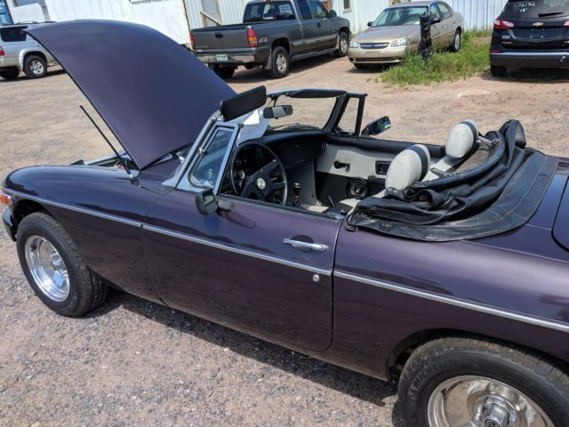 1980 Purple MG MGB Convertible