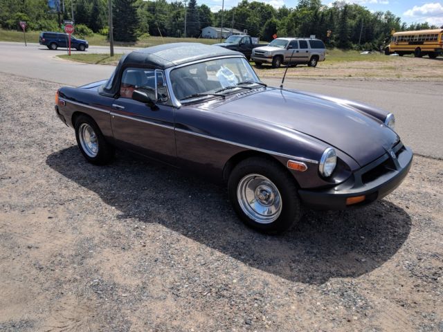 1980 Purple MG MGB Convertible