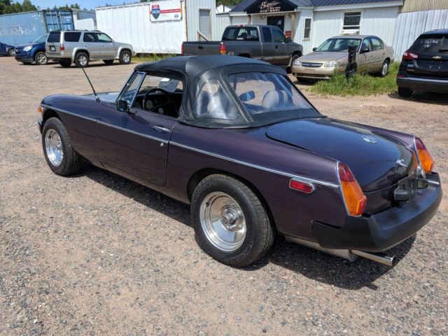 1980 Purple MG MGB Convertible