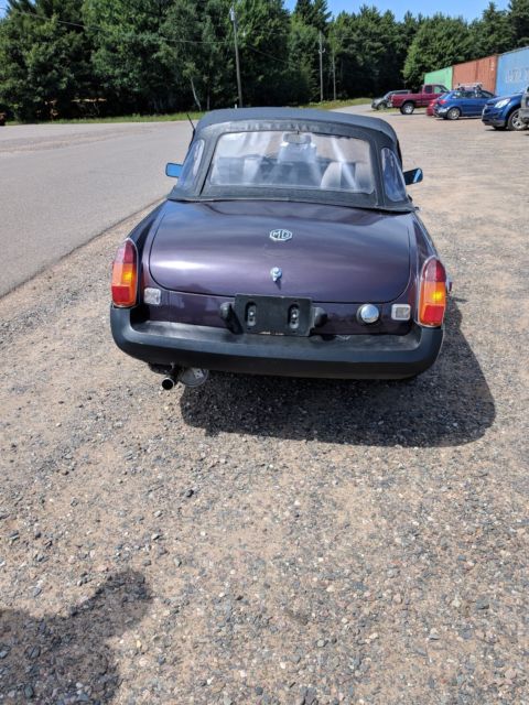 1980 Purple MG MGB Convertible