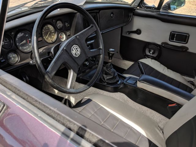 1980 Purple MG MGB Convertible
