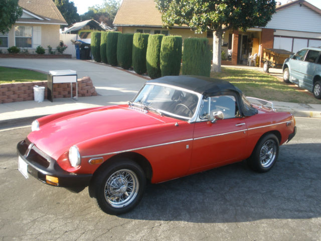 1979 Red MG MGB