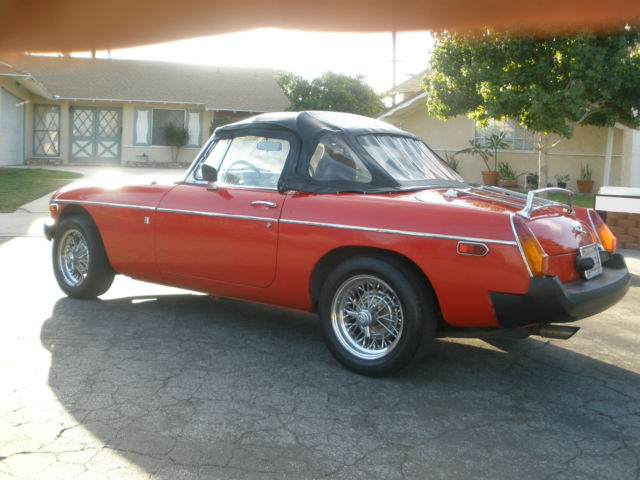 1979 Red MG MGB