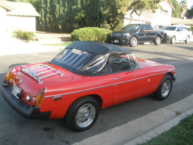 1979 Red MG MGB